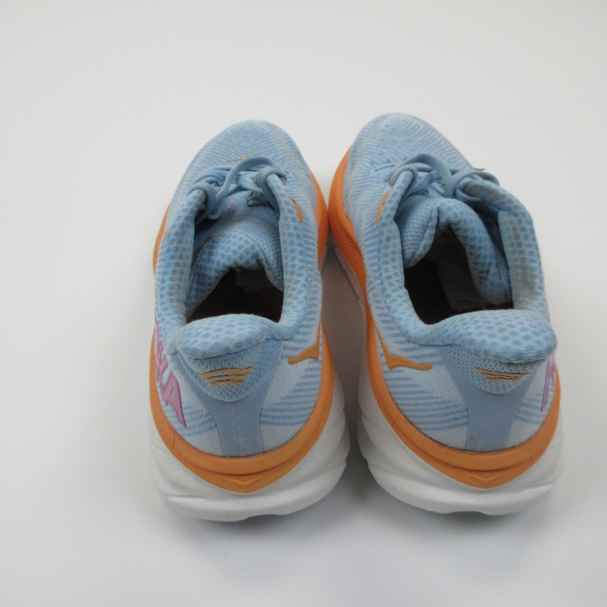 Hoka One One Clifton 9 Shoes Womens Size 8.5 Blue Running Sneakers