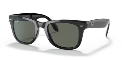Ray Ban 4105 Wayfarer Folding - 601/58 -Sonnenbrille - Schwarz/Grün G15 Polar.