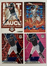 Ronald Acuna Jr. Mosaic Lot Of (4)-Pink Prizm #’d 09/10 & Hot Sauce #’d 19/99 🔥