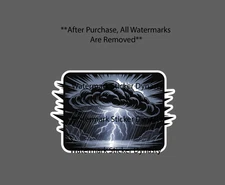 Storm Sticker Waterproof Decal Lightning Clouds Weather Outdoor Rain Gift NEW