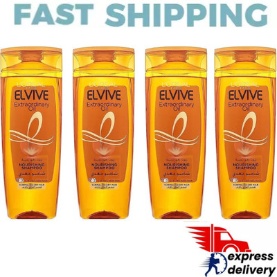 4X L'Oreal Paris Elvive Extraordinary Oil Shampoo For Normal To Dry Hair 400Ml