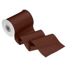 Double Faced Satin Ribbon 4 Inch x 10 Yard, Dark Brown - Satin Ribbon