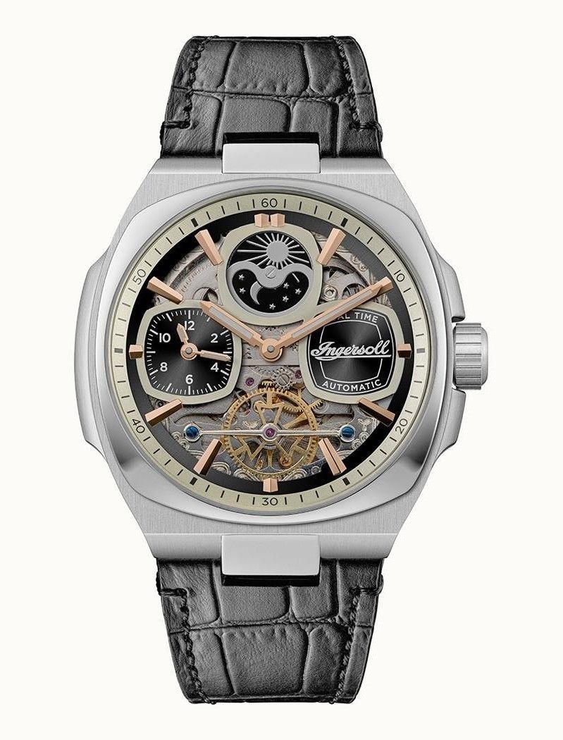 Ingersoll The Spirit Black Skeleton Dial Casual Automatic Ingersoll The Spirit Black Skeleton Dial Casual Automatic