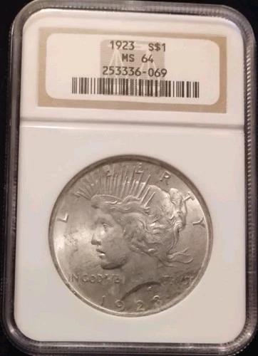 1923 Peace Dollar NGC MS64