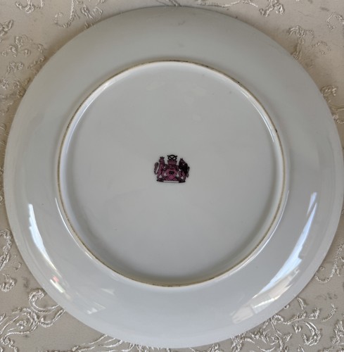 Collectors Plate 10.5" Large Moose Elk Blue with Gold Trim - Picture 10 of 10