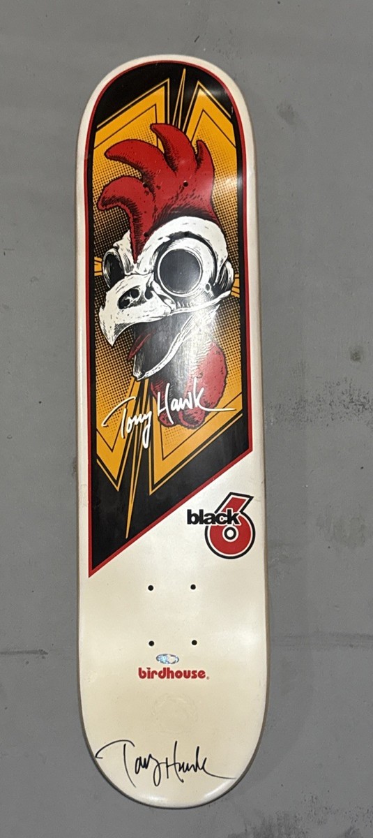 Tony Hawk Birdhouse Skateboard Deck Black 6 Signed Autographed | eBay