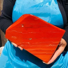 8.95LB TOP Natural Red jasper Quartz Crystal mineral specimen Healing Decoration