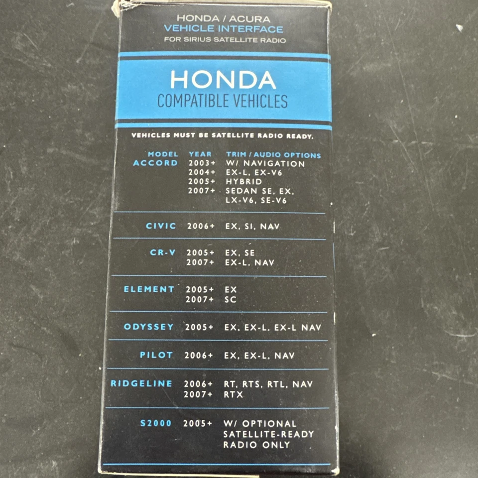 NEW Sirius HON-SC1 Honda Acura SiriusConnect Tuner Interface - HONSC1 - Image 4 of 4