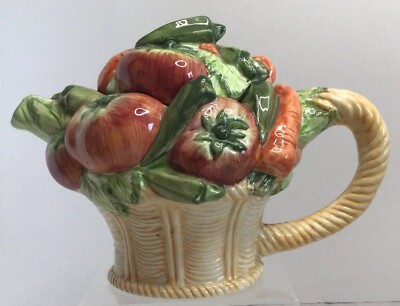 Vintage world Bazaars Inc. Teapot,vegetable basket