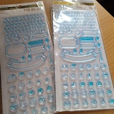 2 New Recollections Creative Year Stamps - Letters, Emojis, 3D 116 Pieces Each