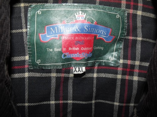 Miller & Simons Waxed Rain Coat Classic Style Made In England Mens XXL - Picture 10 of 13