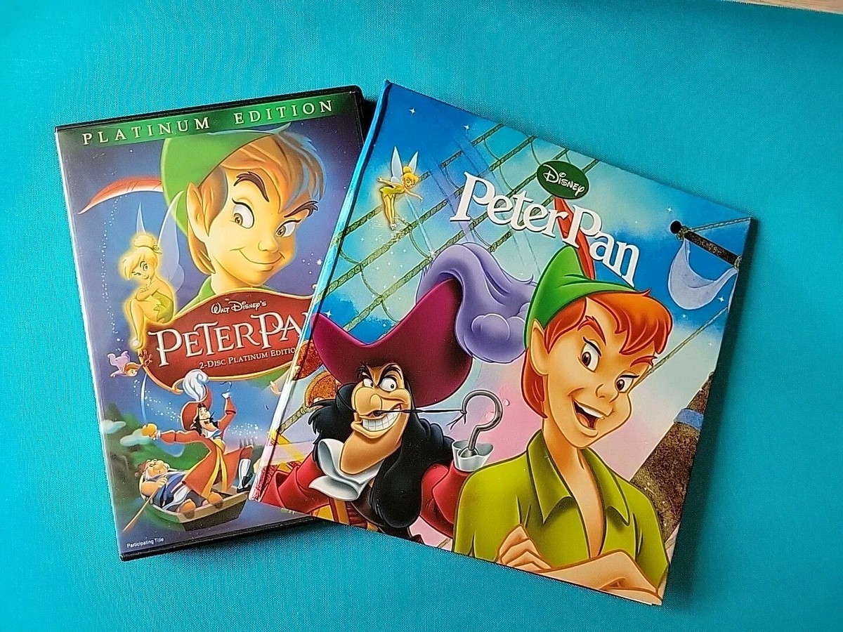 Peter Pan (DVD, 2007, 2-Disc Set, Platinum Edition) & Hardcover