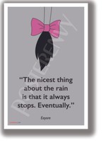 Rain Always Stops - Eyore - NEW Quote POSTER