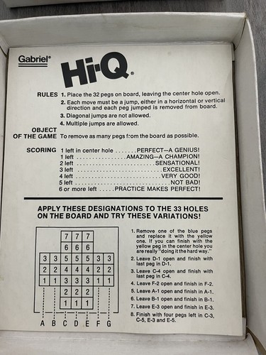 Vintage "Hi-Q" Memory Game by Gabriel complete in original box - Picture 4 of 7