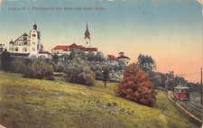 C035 Austria, Linz Poestlingberg mit Hotel 1917 intage postcard