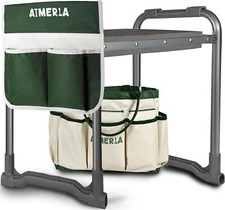 Foldable Garden Kneeler Seat Heavy Duty Upgraded Widened Thick Kneeling