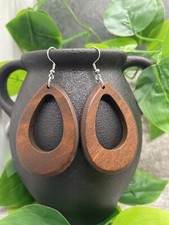 3  Earring Set Retro Boho Dangle Drop New Free Ship Exaggerated Wood A2164