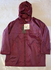 RainMac Midhurst England Rain Jacket/Coat UK Size 12 Burgundy New with Tag