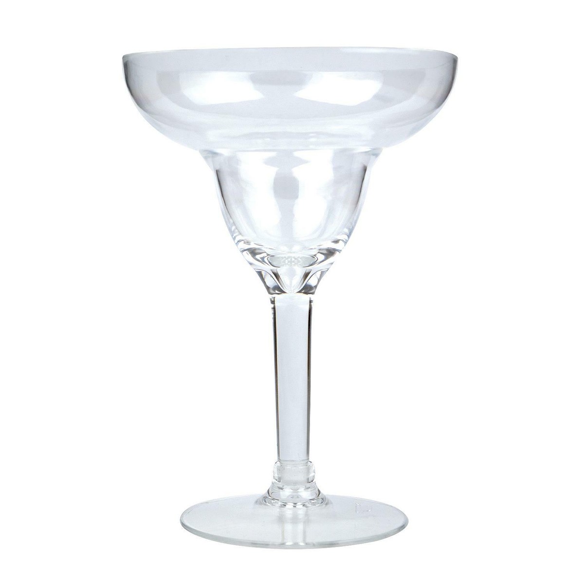 6x Margarita Cocktail Glass Clear Plastic Reusable Home Picnics
