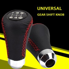 Universeller manueller 5-Gang-Auto-Schalthebel, Schaltknauf, Schalthebel, Leder