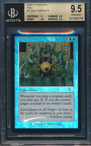 Seventh Edition Equilibrium BGS 9.5 Graded Magic MTG FOIL (2296)