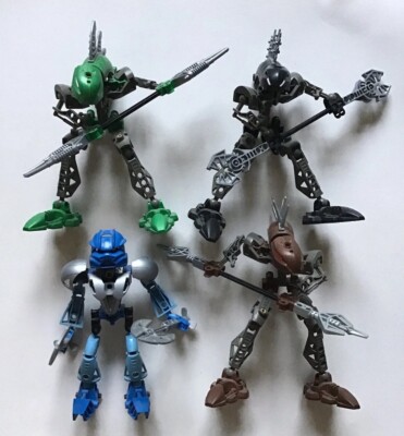 Lego Bionicle Gali Nuva 8570 Rahkshi Green Lerahk Black Vorahk