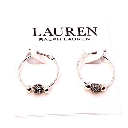 Ralph Lauren Aubrey Round Box Silver Retail $225+TAX 100