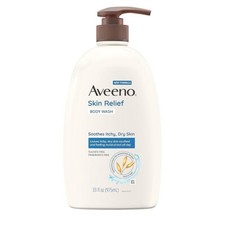 Aveeno Skin Relief Fragrance-Free Body Wash Oat Soothe Dry Itchy Skin 33 fl. oz
