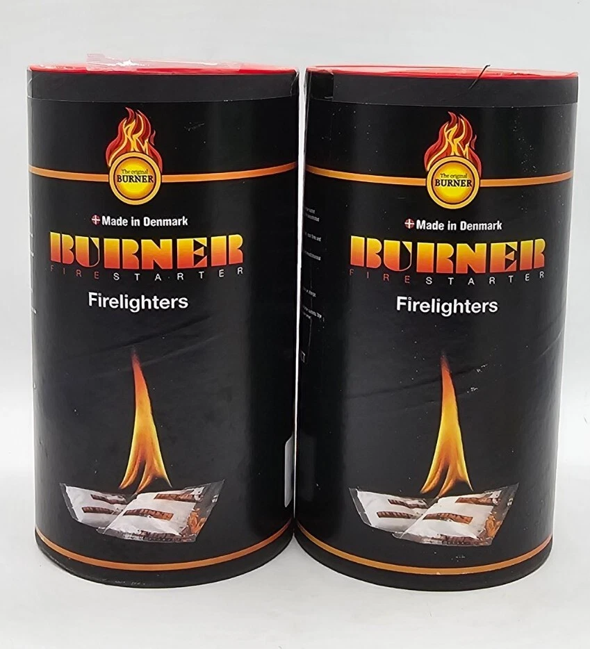 The Original Burner Firelighters Barrel of 100 Charcoal Wood BBQ starters  Lot 2 | eBay