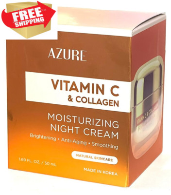 AZURE Vitamin C & Collagen Moisturizing Night Cream / Brightening