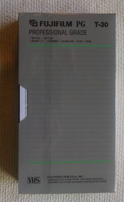 11 bandes VHS VIERGES Fuji qualité professionnelle T-30 NEUVES PG T30 T