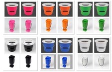 4 PACK Charity Money Collection 2 Large Buckets & 2 Boxes VALUE PACK