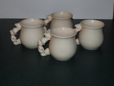 三匹の子豚　エネスコ 1980 ENESCO THREE PIGS HANDLE COFFEE MUGS SET OF 4 Vtg JAPAN | eBay