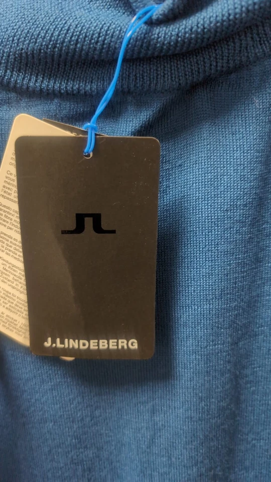 Chaleco Suéter J Lindeberg Edi 2.0 Tour Merino Azul Reino Unido L LN142 FF 05 Foto 4 de 4