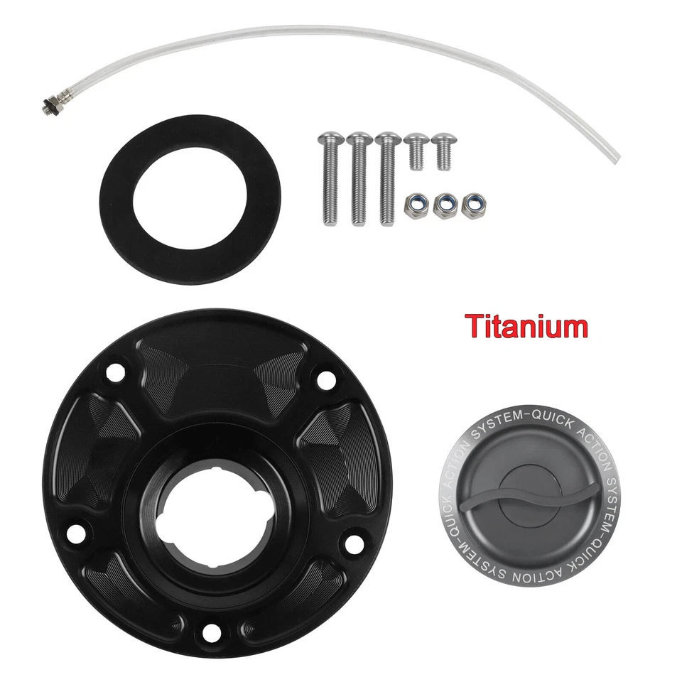 CNC Keyless Fuel Tank Gas Cap Cover Fit For Ducati MONSTER 620/695/750/1000/797  Foto 4 de 4