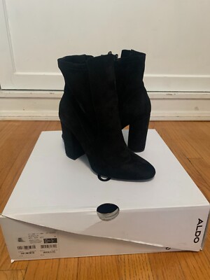 Black Suade ankle shoe size 12 aldo Aldo Chelsea Black Suede Leather Pull On Ankle Boots Men main image 3
