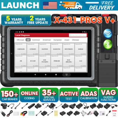2025 LAUNCH X431 PRO V+ Elite OBD2 Car Diagnostic Scanner Tool Bidirectional BT