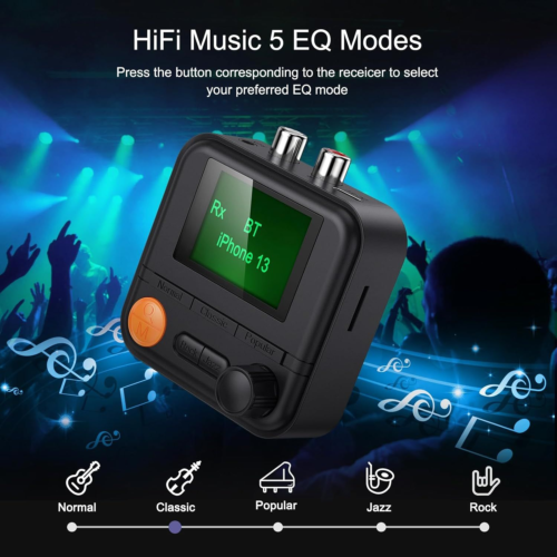 JXTZ Bluetooth 5.2 Transmitter Receiver, HiFi Audio Black-Green | eBay