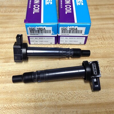 2 Ignition Coils YEC IGC105A (DENSO 673-1304) TOYOTA Tacoma 2.4L 2.7L 1999-2004