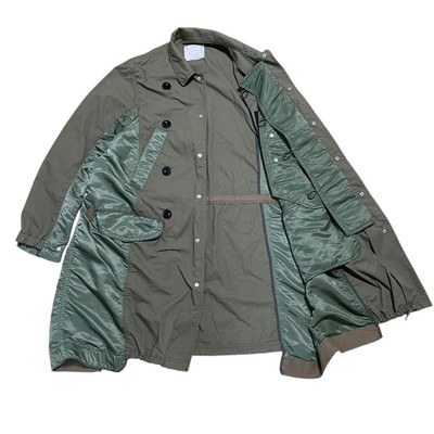 sacai COTTON NYLON OXFORD COAT 19-02069M sacai COTTON NYLON OXFORD COAT 19-02069M