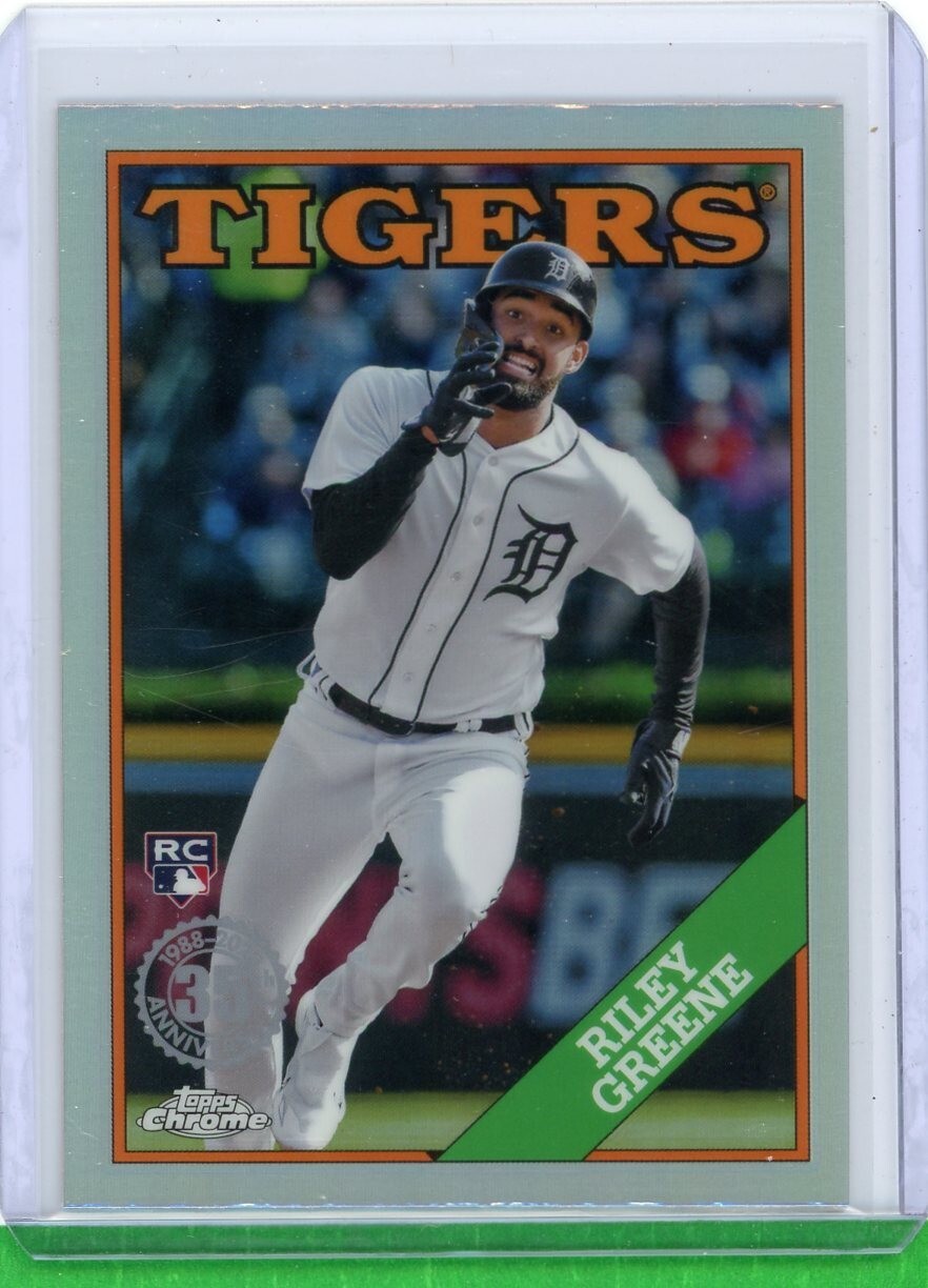 2023 Topps Chrome Update Riley Greene 1988 Refractor #88CU-9 Tigers RC ROOKIE