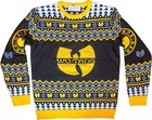 Wu Tang Clan Logo Snowflakes Yellow Black White Ugly Christmas Sweater