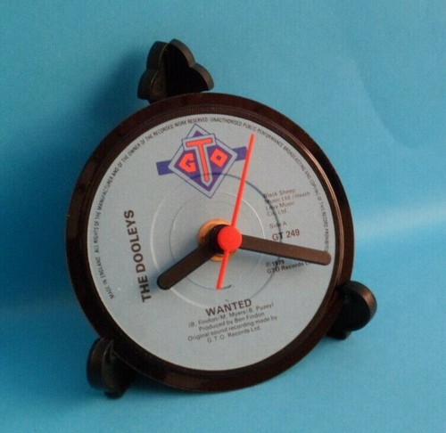 DOOLEYS CLOCK Side Table Desk Top Upcycled Vinyl Record Hit Single Dooley's 4" - Picture 24 of 25
