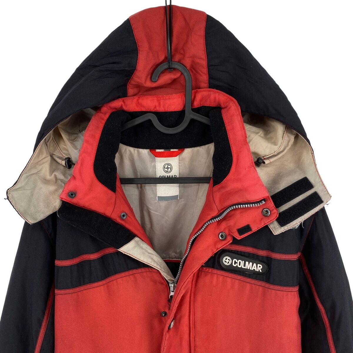 COLMAR Vintage Black Hooded Ski Jacket Coat Size IT 46 EU 42 COLMAR Vintage Black Hooded Ski Jacket Coat Size IT 46 EU 42