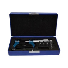 0-1" Screw Thread Micrometer Kit 60 Degree Anvils 0.001'' Graduation TPI