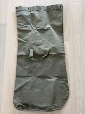 VINTAGE EUROPEAN CANVAS  ARMY MILITARY HEAVY DUTY DUFFLE BAG