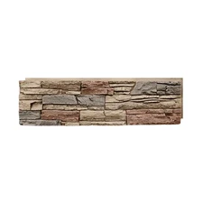 Stacked Stone Desert Sunrise 12 In. X 42 In. Composite Faux Stone Siding Panel