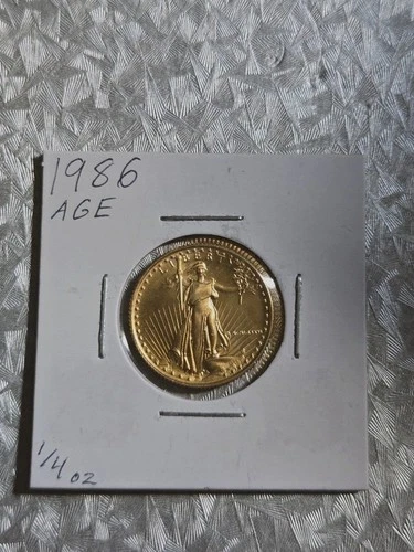 1986 American Gold Eagle 1/4 oz — photo from the most recent tracked eBay sale