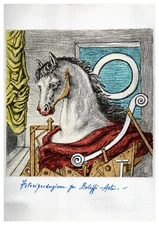 GlORGIO DE CHIRICO lettera "O" litografia firmata numerata timbrata BolaffiArte