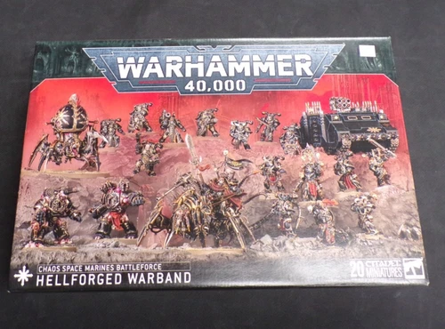 WARHAMMER 40K HELLFORGED WARBAND CHAOS SPACE MARINES BATTLEFORCE GAMES WORKSHOP